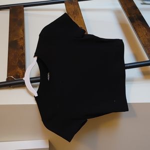 Womens fitted cropped t shirt